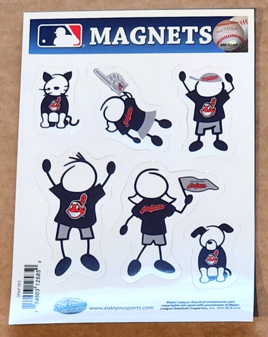 Cleveland Indians Family Magnets MLB Baseball