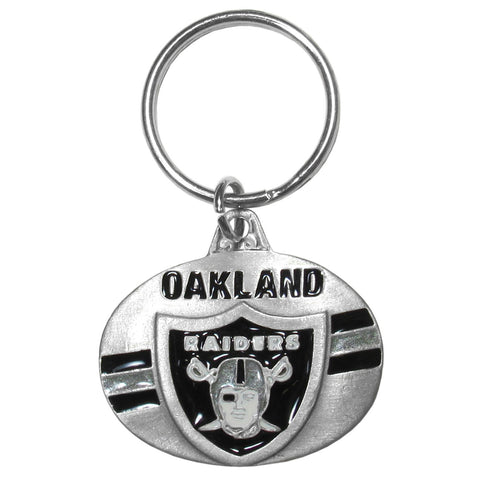 Oakland Raiders 3-D Metal Key Chain NFL Licensed Football