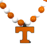 Tennessee Volunteers Fan Bead Necklace w/ Team Logo - NCAA