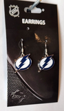 Tampa Bay Lightning Dangle Earrings (Chrome) NHL