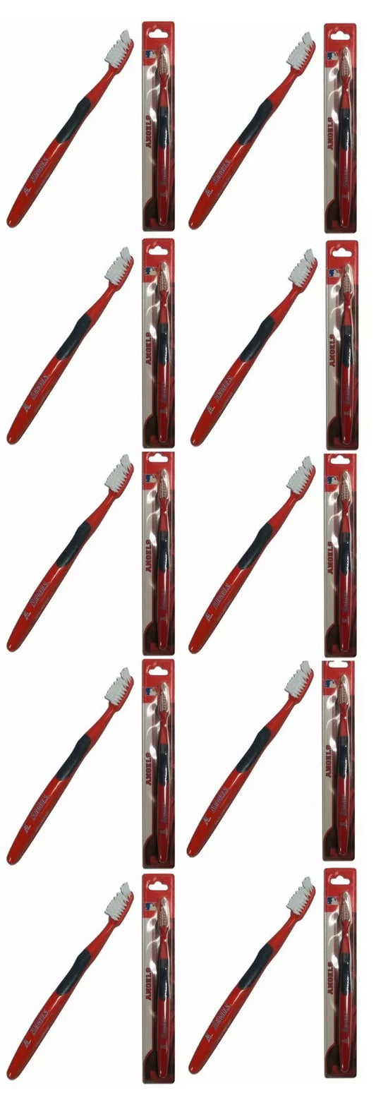 Lot of 10 Los Angeles Anaheim Angels Adult Soft Toothbrush MLB Baseball