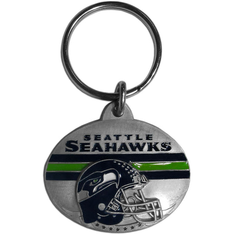 Seattle Seahawks 3-D Metal Key Chain NFL Licensed Football