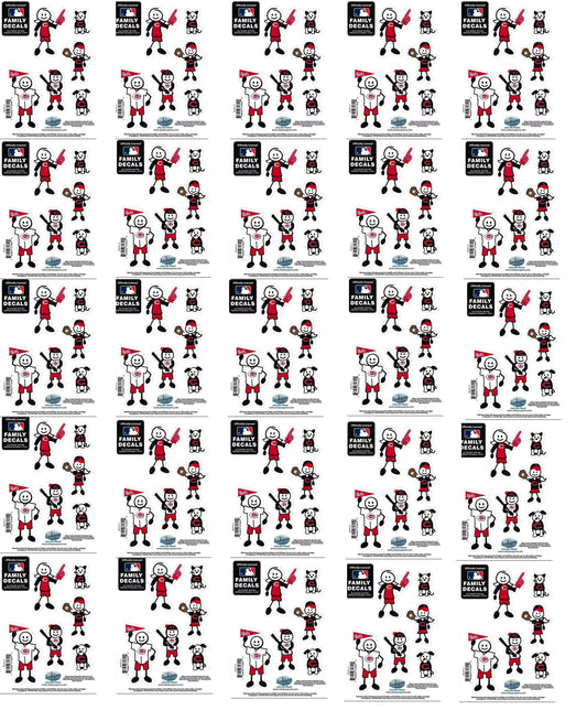 25 Sets of Cincinnati Reds Outdoor Rated Vinyl Family Decals MLB Baseball