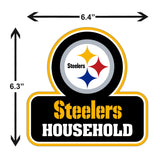 Pittsburgh Steelers  Household Vinyl Auto or Flat Surface Decal NFL