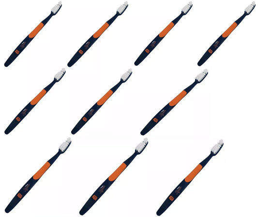 Lot of 10 Detroit Tigers Adult Soft Toothbrush MLB Licensed Baseball