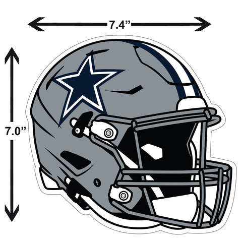 Dallas Cowboys Helmet Vinyl Auto or Flat Surface Decal (NFL)