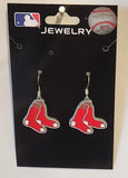 Boston Red Sox Dangle Earrings (Zinc) MLB Baseball Jewelry