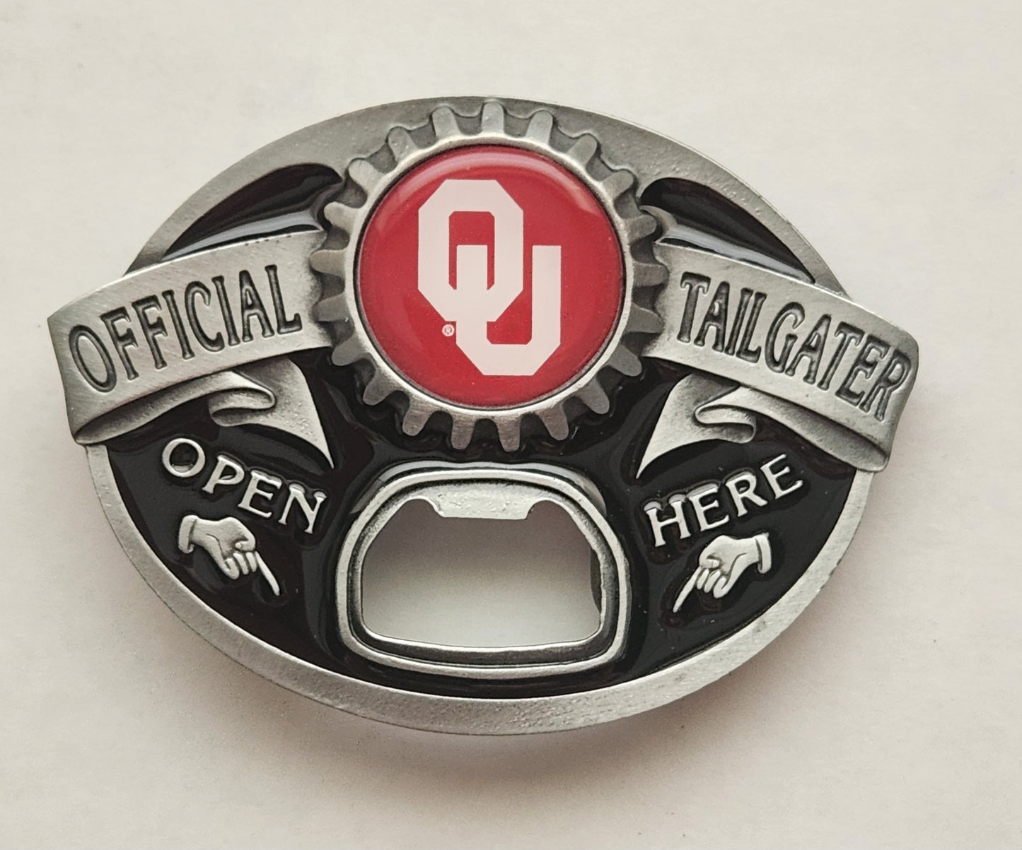 Oklahoma Sooners Tailgater Belt Buckle with Bottle Opener (NCAA)
