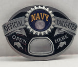 U.S. Navy Tailgater Belt Buckle with Bottle Opener (Military)