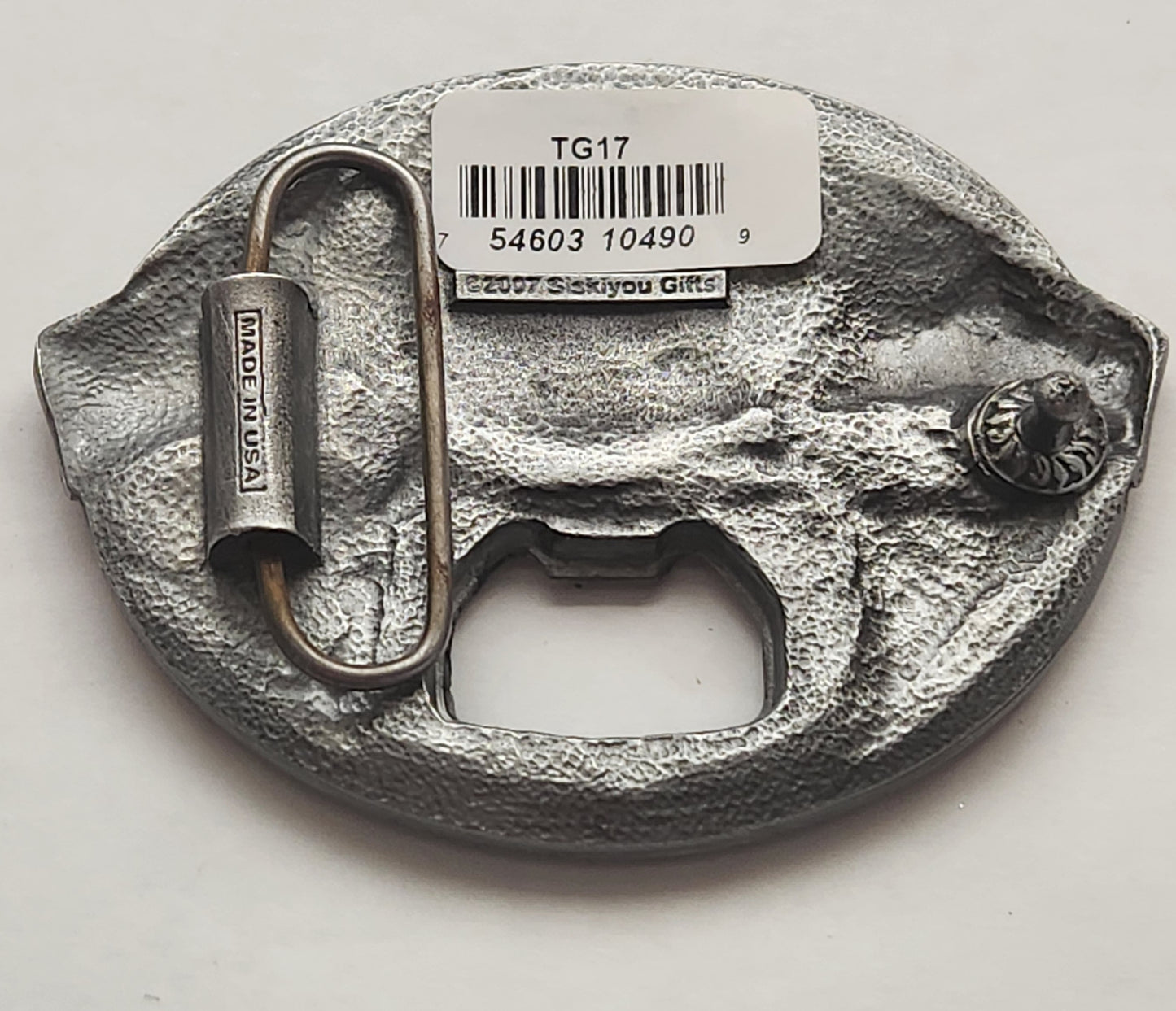 U.S. Navy Tailgater Belt Buckle with Bottle Opener (Military)