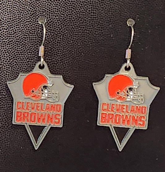 Cleveland Browns Dangle Earrings (Classic) NFL Football