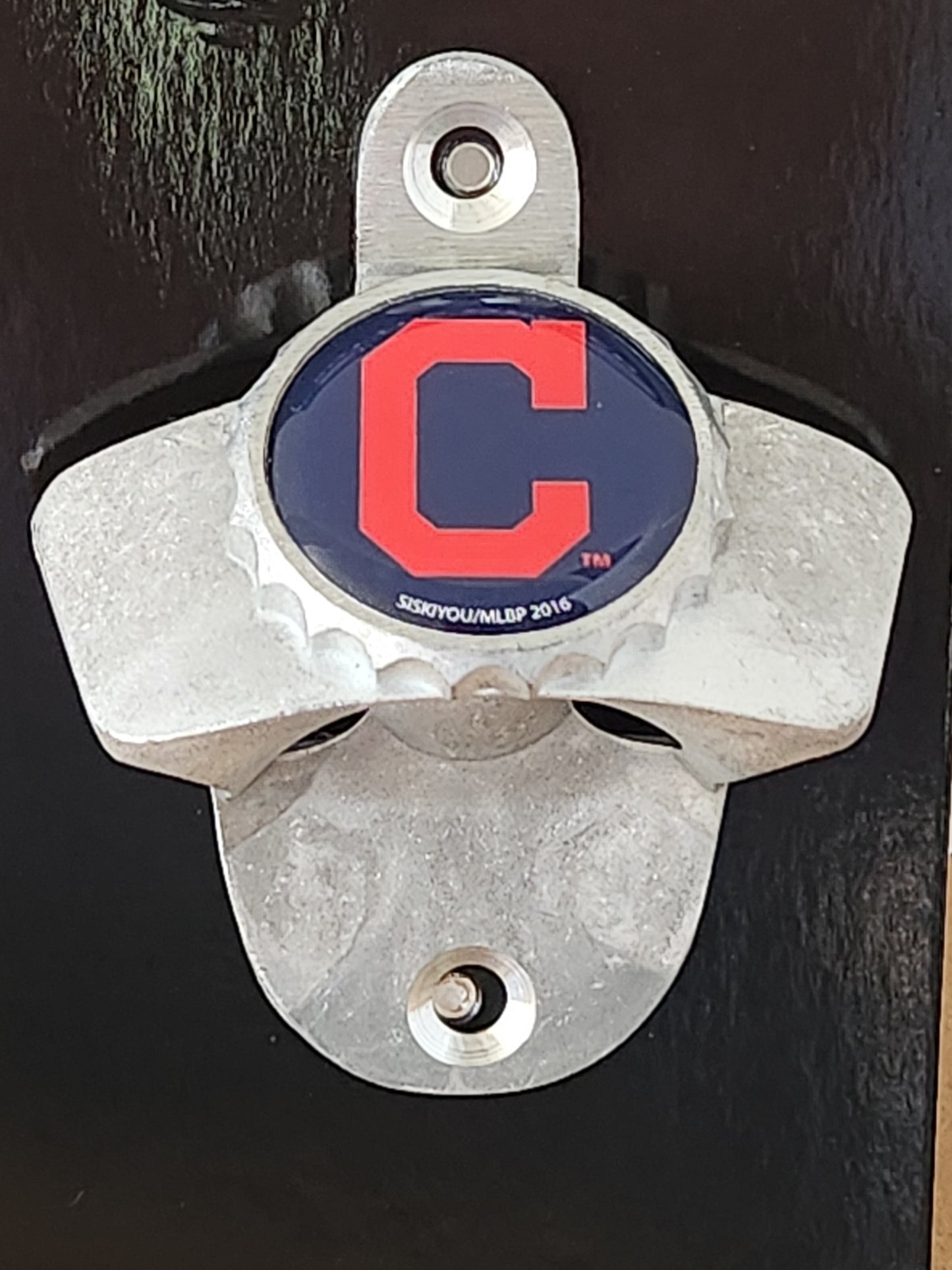 Cleveland Indians "C" Wall Mount Bottle Opener MLB Baseball