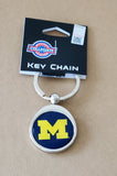 Michigan Wolverines Chrome Key Chain NCAA Licensed