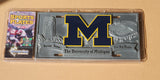 Michigan Wolverines Solid Metal 3D Collector License Plate NCAA Licensed