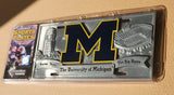 Michigan Wolverines Solid Metal 3D Collector License Plate NCAA Licensed