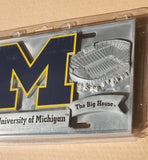 Michigan Wolverines Solid Metal 3D Collector License Plate NCAA Licensed