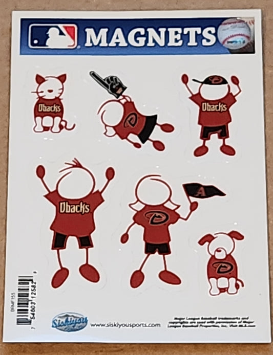 Arizona Diamondbacks Family Magnets MLB Baseball