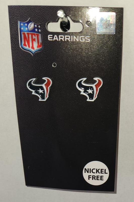 Houston Texans Stud Earrings (Logo) NFL Jewelry