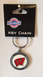 Wisconsin Badgers 3-D Metal Key Chain NCAA Licensed (Round)