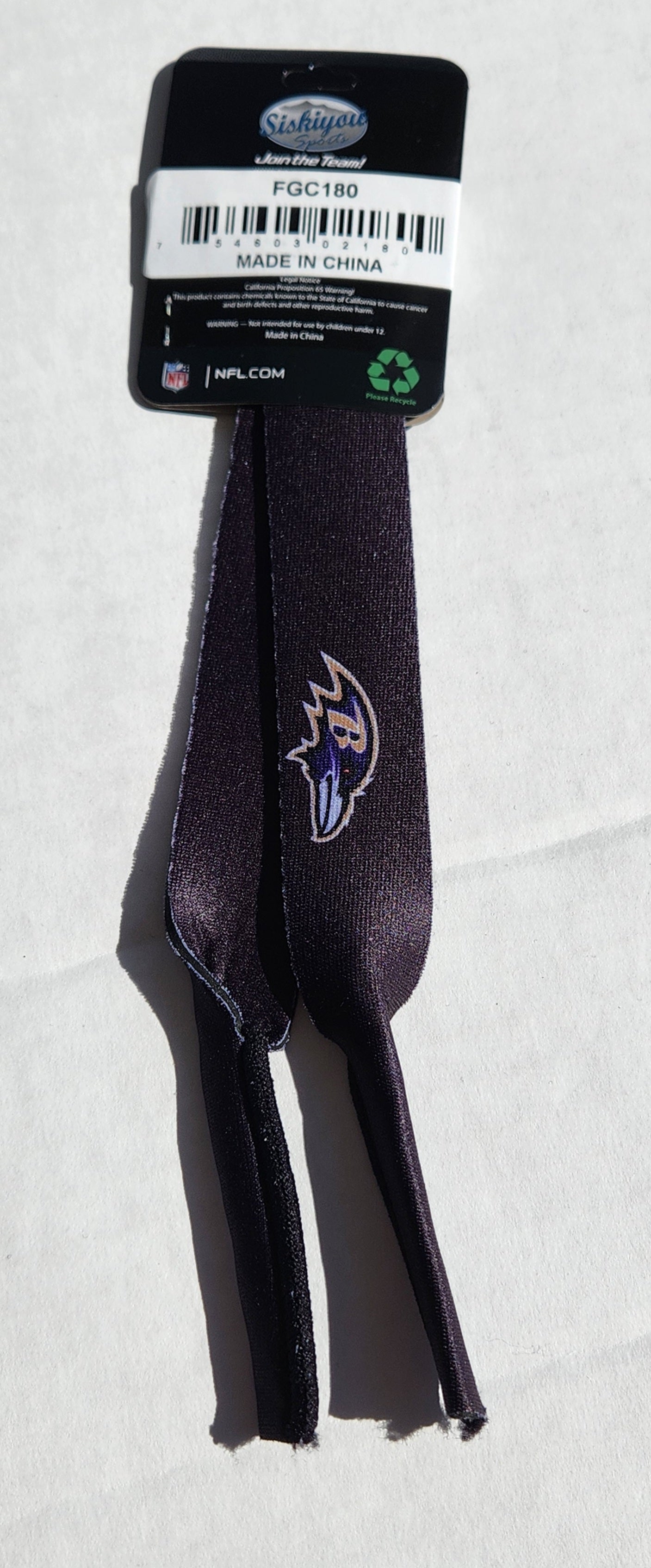 Baltimore Ravens 16" Neoprene Sunglasses Strap (NFL)