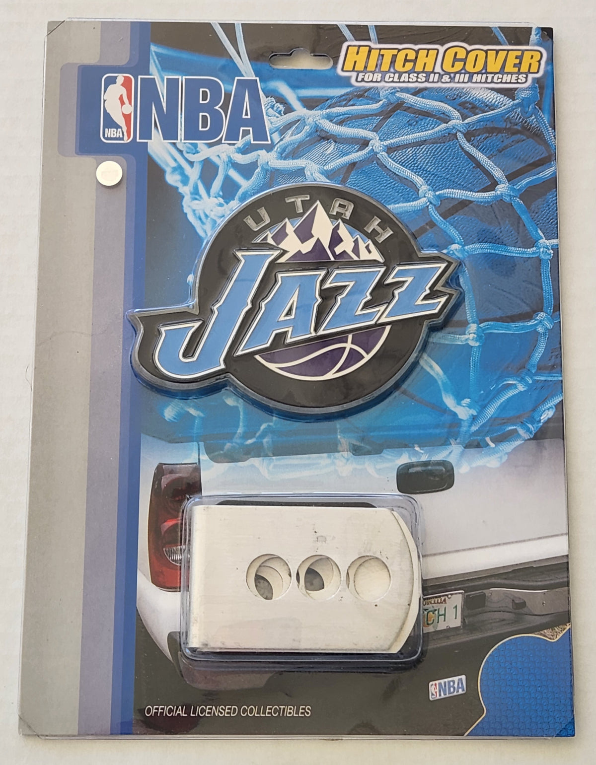Utah Jazz 3-D Metal Hitch Cover Licensed NBA Basketball