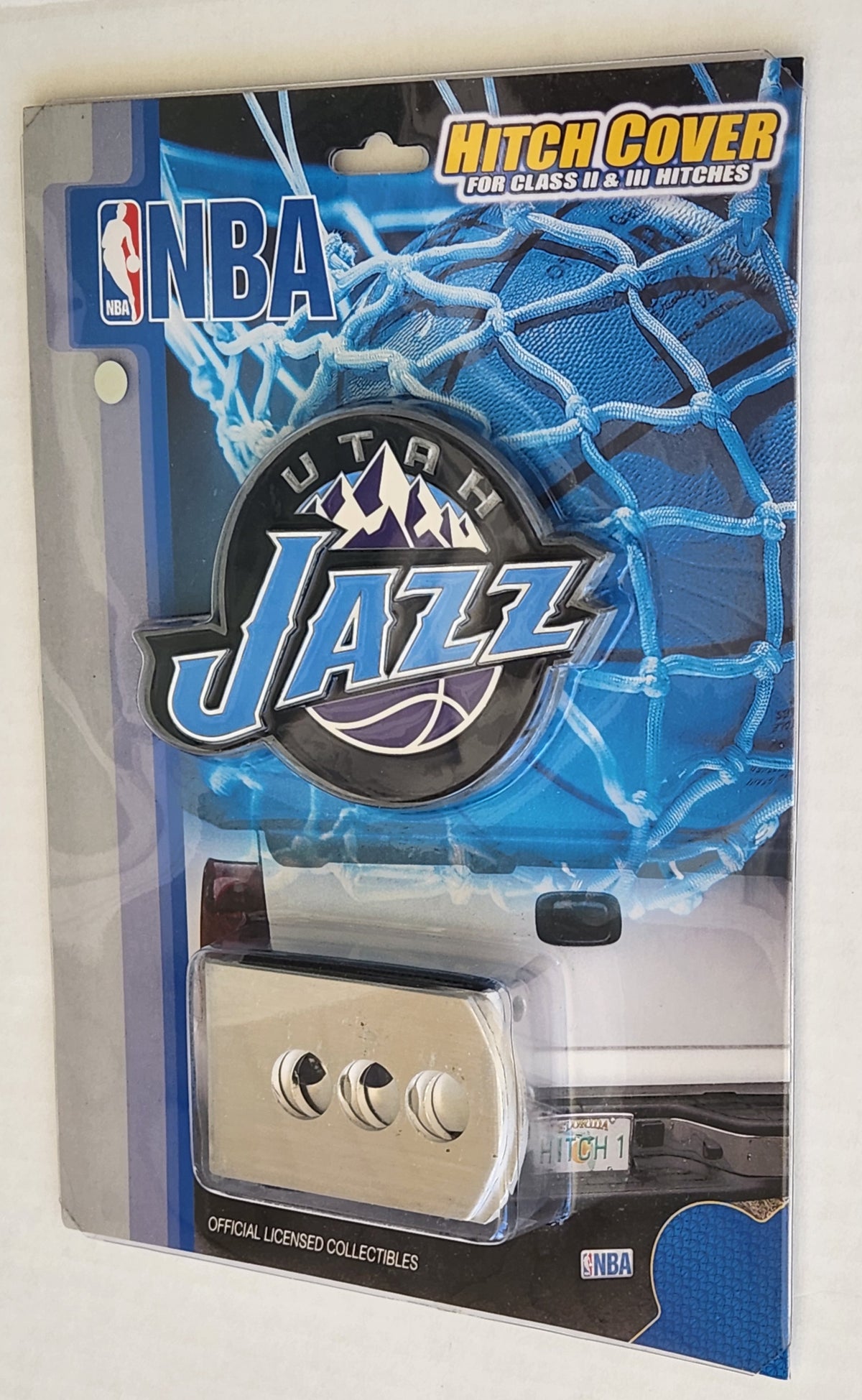 Utah Jazz 3-D Metal Hitch Cover Licensed NBA Basketball