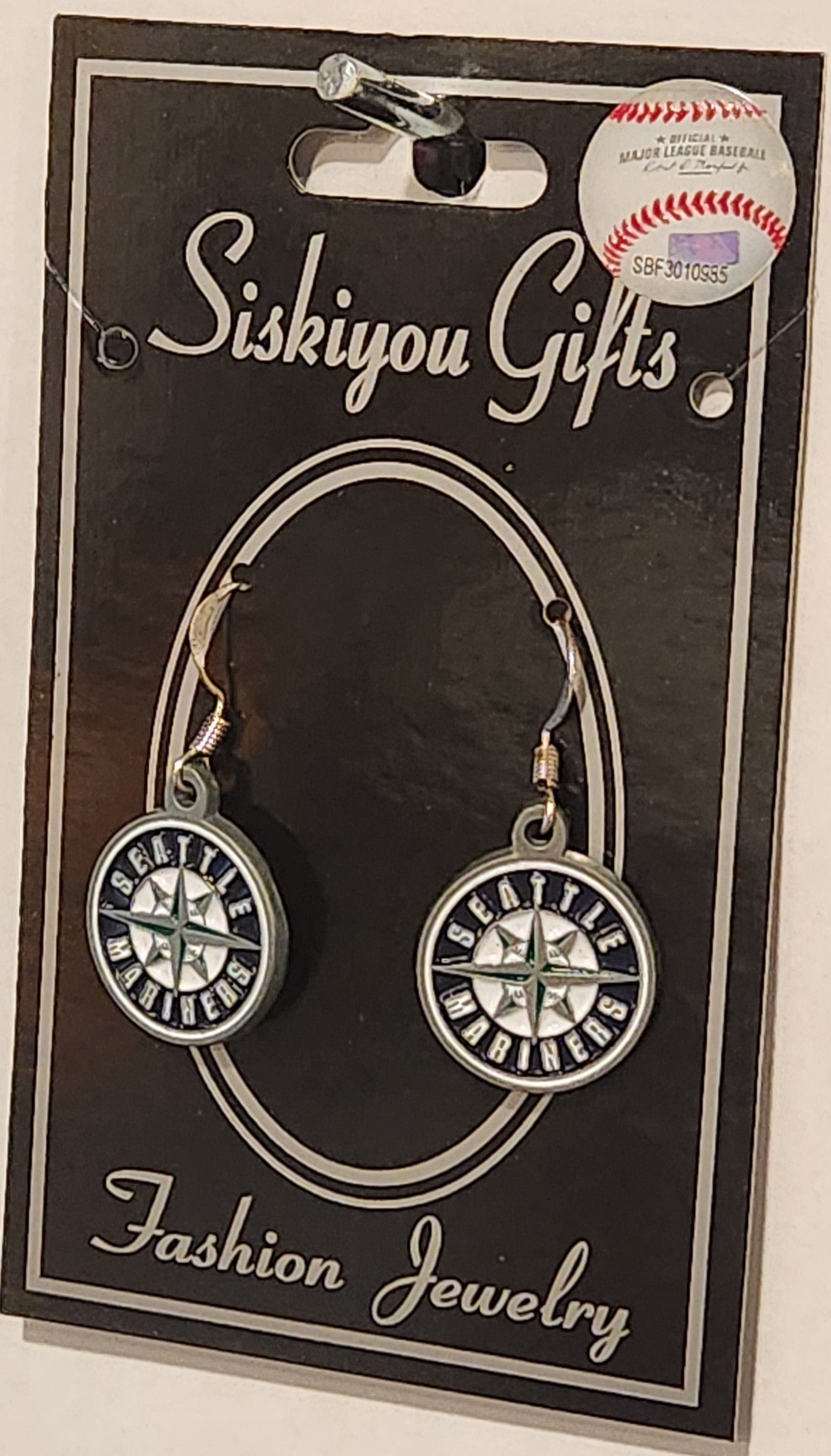 Seattle Mariners Dangle Earrings (Zinc) MLB Baseball