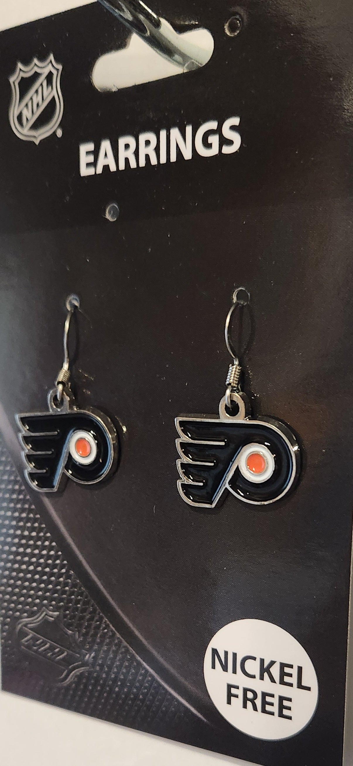 Philadelphia Flyers Dangle Earrings (Chrome) NHL Hockey