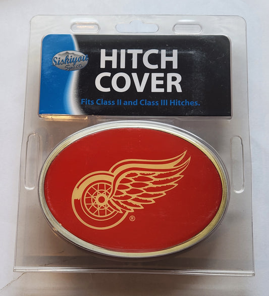 Detroit Red Wings Metal Oval Hitch Cover NHL Licensed