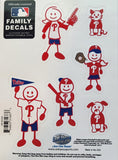 25 Sets of Philadelphia Phillies Outdoor Rated Vinyl Family Decals MLB Baseball