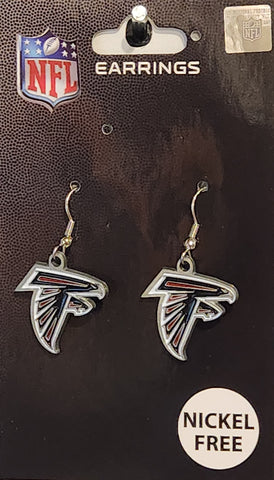 Atlanta Falcons Dangle Earrings (Zinc) NFL Football