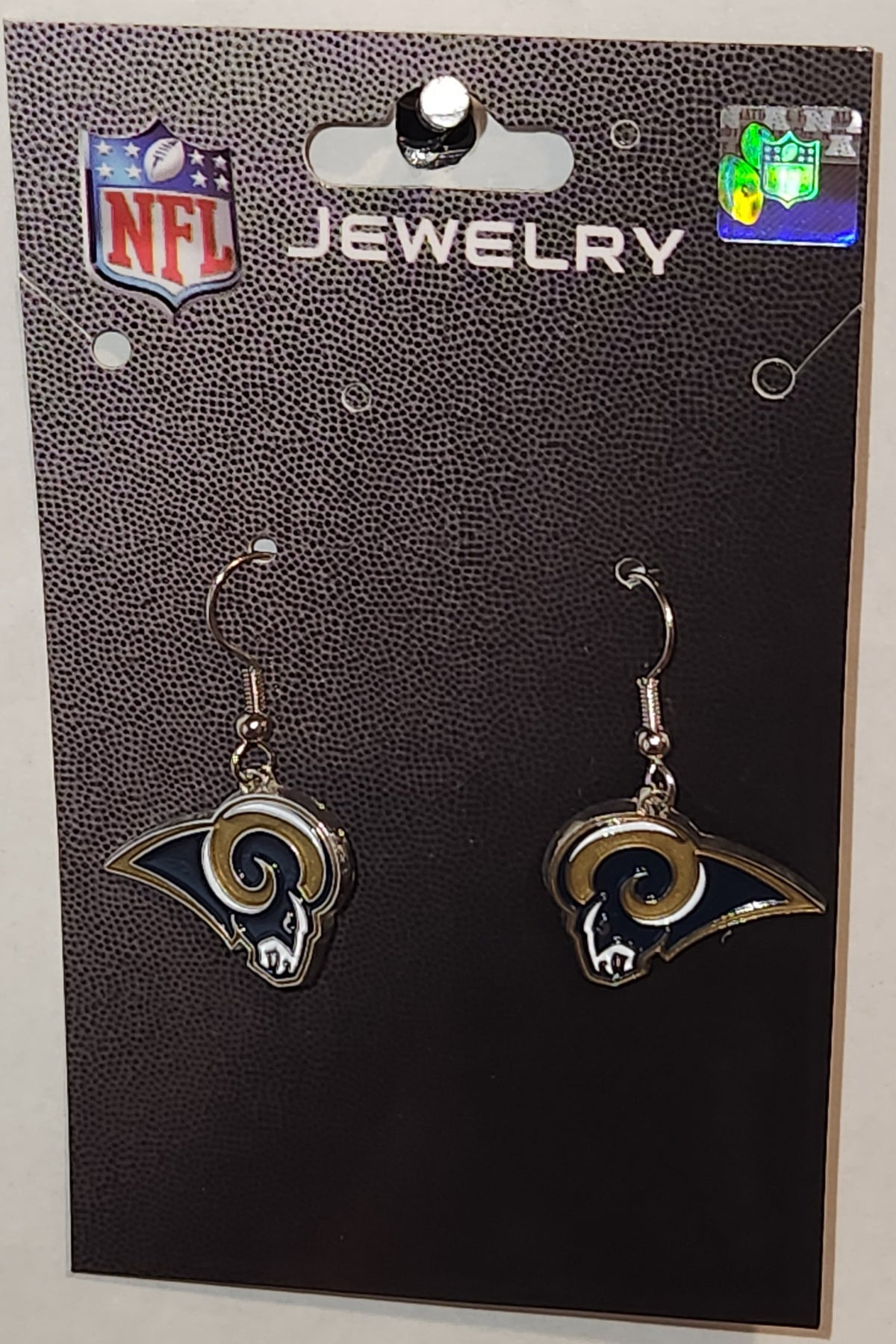 Los Angeles Rams Dangle Earrings (Chrome) NFL