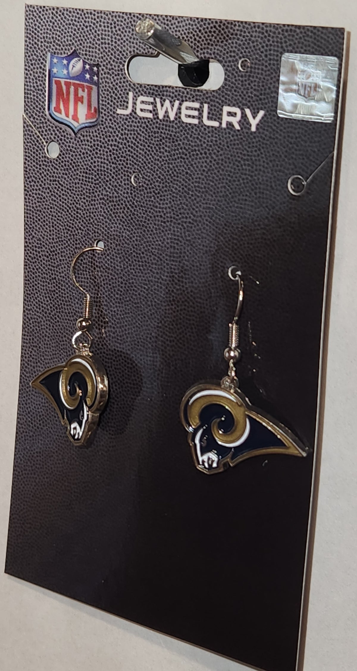 Los Angeles Rams Dangle Earrings (Chrome) NFL