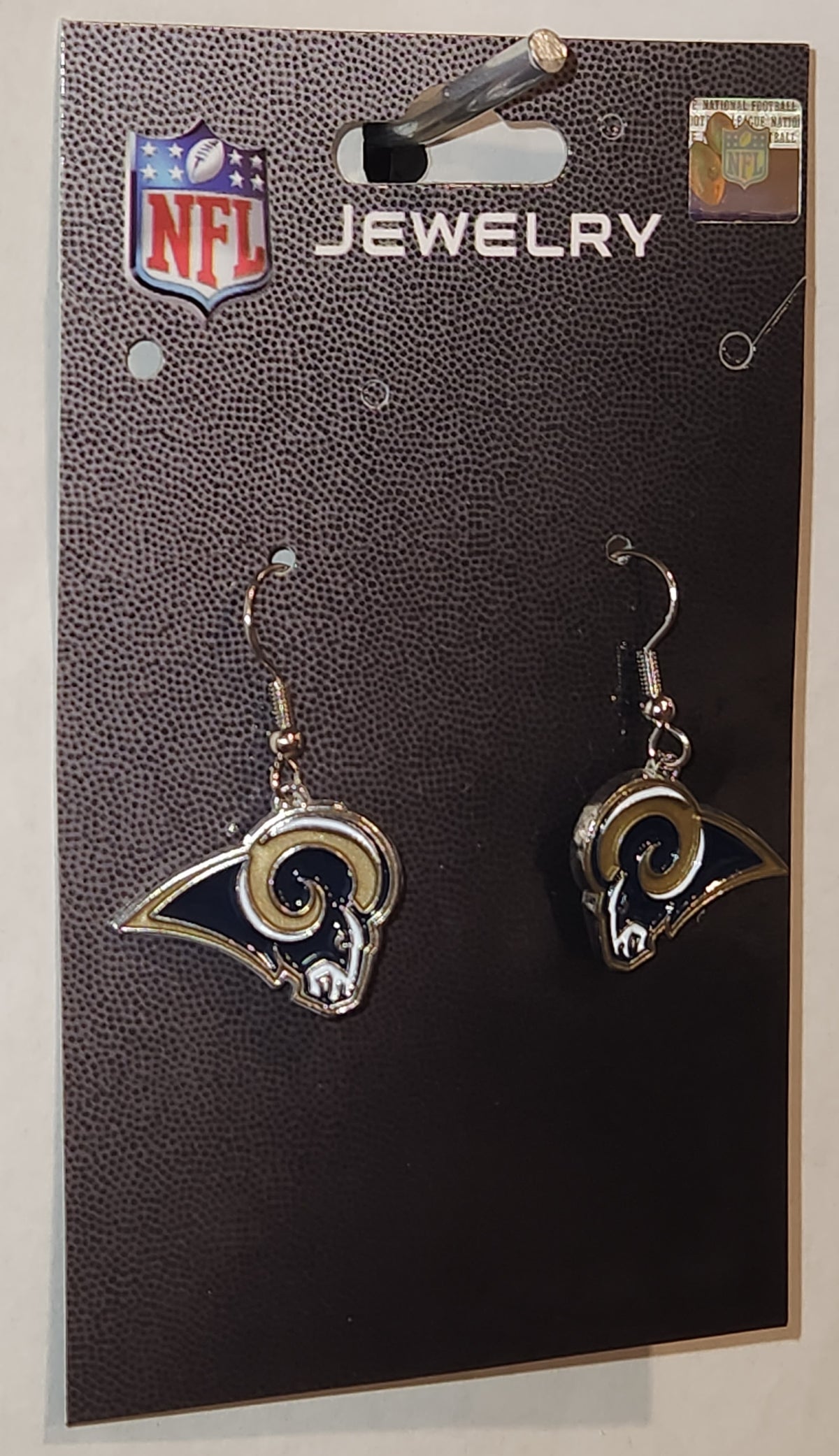 Los Angeles Rams Dangle Earrings (Chrome) NFL