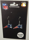 New England Patriots Dangle Earrings (Zinc) NFL Football