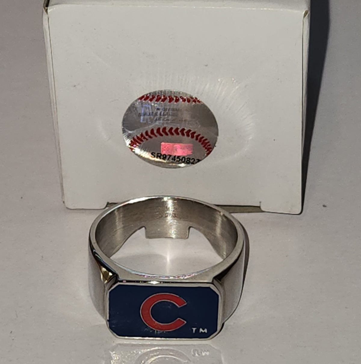 Chicago Cubs Steel Ring Bottle Opener Size 11 - MLB Licensed Baseball