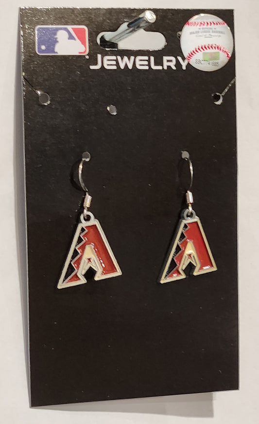 Arizona Diamondbacks Dangle Earrings (Zinc) MLB Jewelry