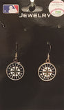 Seattle Mariners Dangle Earrings (Chrome) MLB Baseball