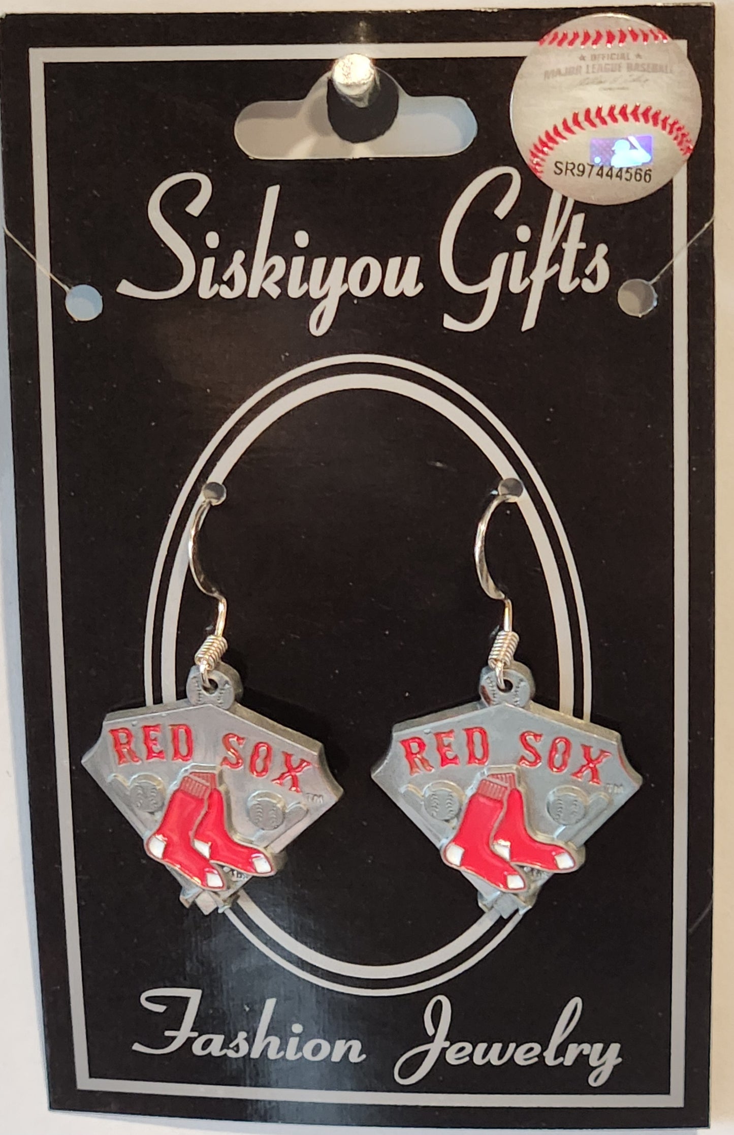 Boston Red Sox Dangle Earrings Licensed MLB Baseball