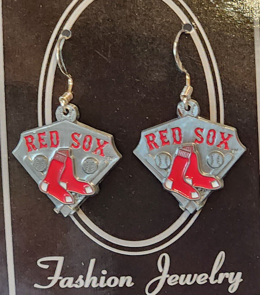 Boston Red Sox Dangle Earrings Licensed MLB Baseball