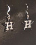 Houston Astros Dangle Earrings (Chrome) MLB Baseball
