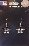 Houston Astros Dangle Earrings (Chrome) MLB Baseball