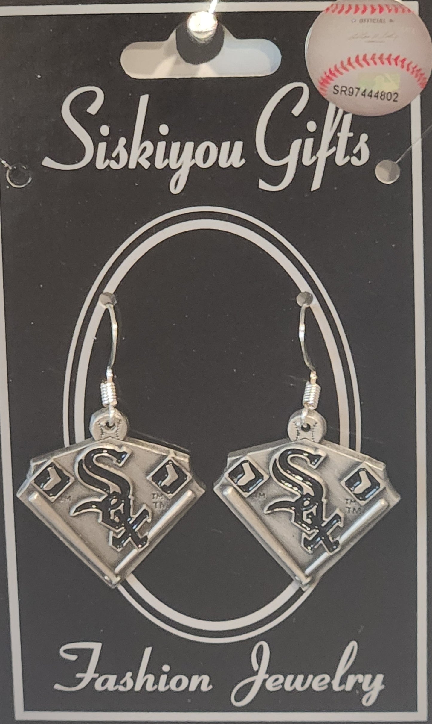 Chicago White Sox Dangle Earrings Licensed MLB Baseball