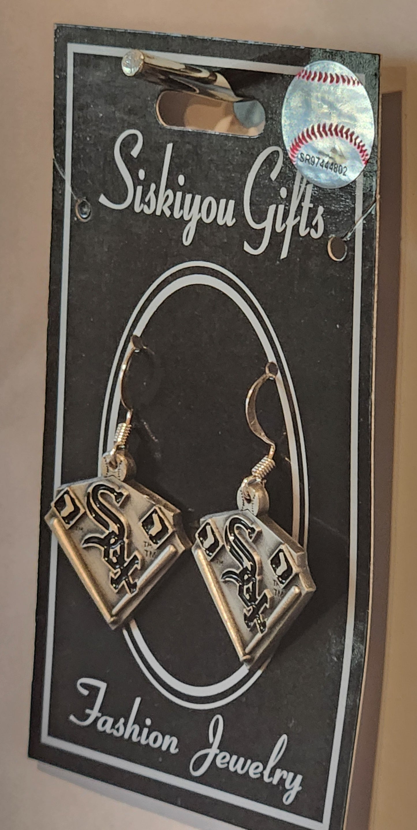 Chicago White Sox Dangle Earrings Licensed MLB Baseball