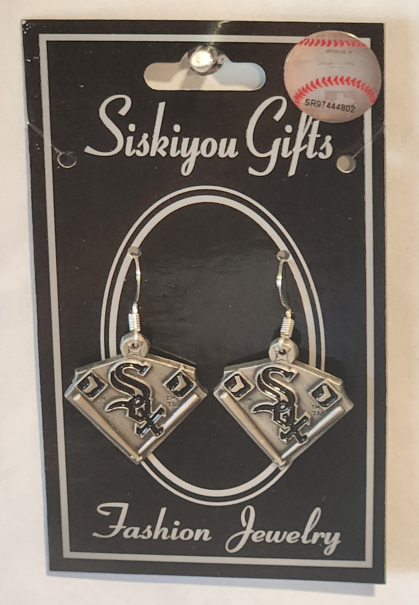 Chicago White Sox Dangle Earrings Licensed MLB Baseball