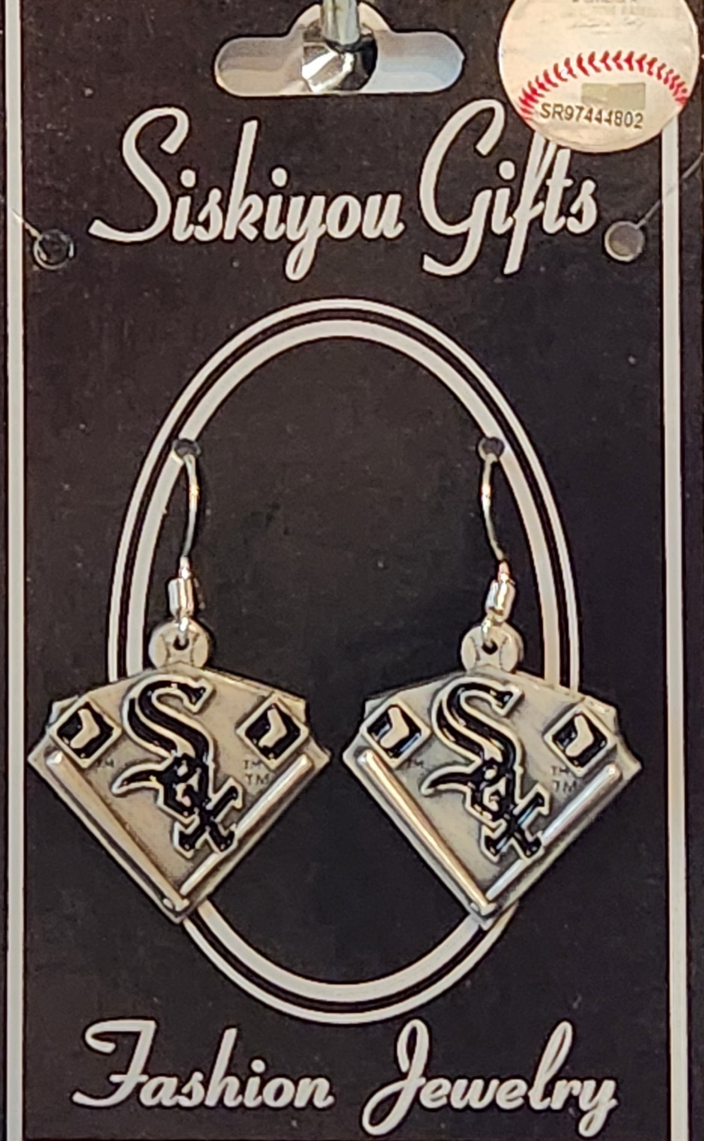 Chicago White Sox Dangle Earrings Licensed MLB Baseball