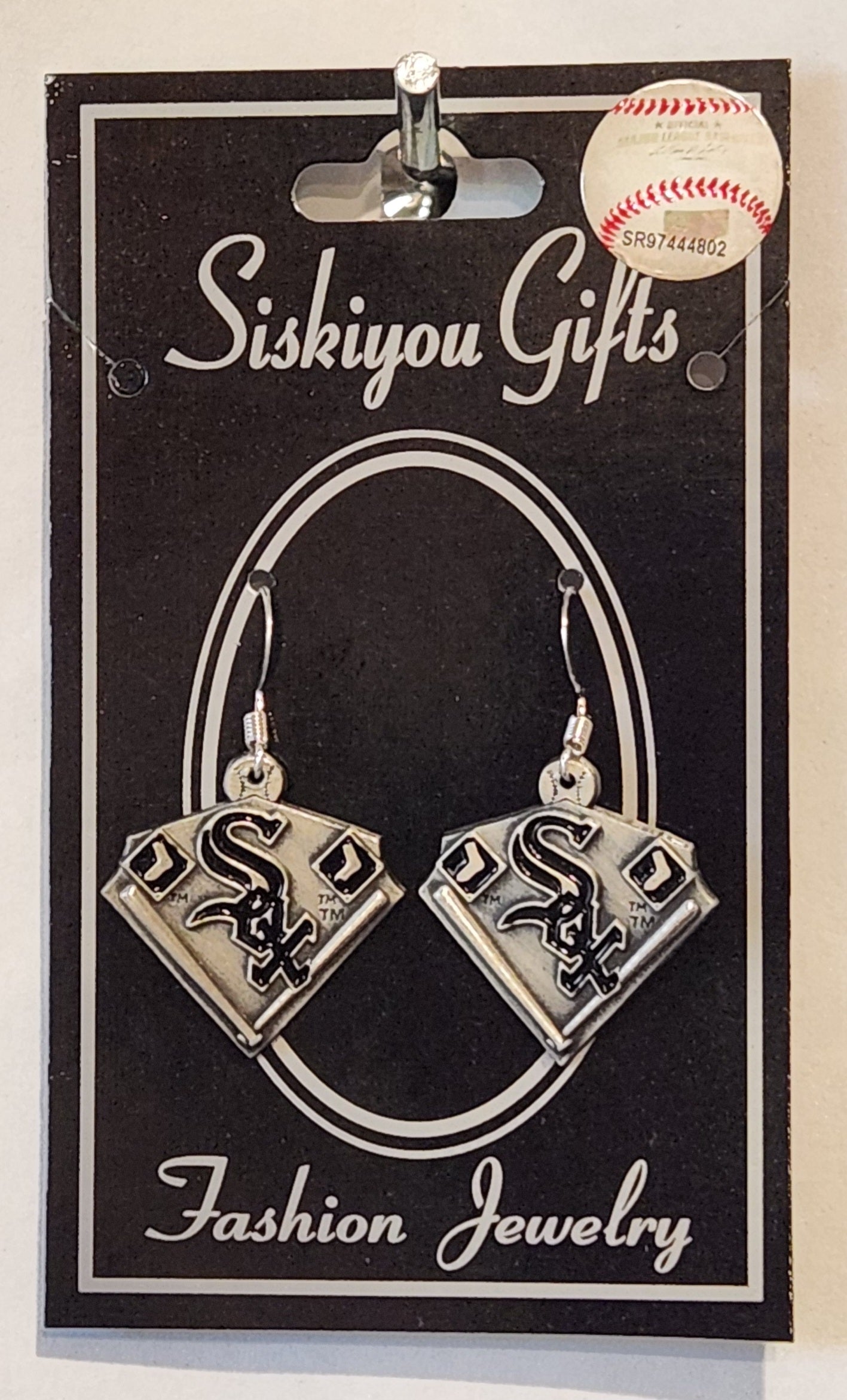 Chicago White Sox Dangle Earrings Licensed MLB Baseball