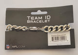 Philadelphia Eagles 9" Heavy Duty Metal Link Team ID Bracelet NFL Football