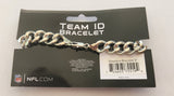 Pittsburgh Steelers 9" Heavy Duty Metal Link Team ID Bracelet NFL