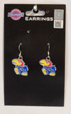 Kansas Jayhawks Dangle Earrings (Chrome) NCAA